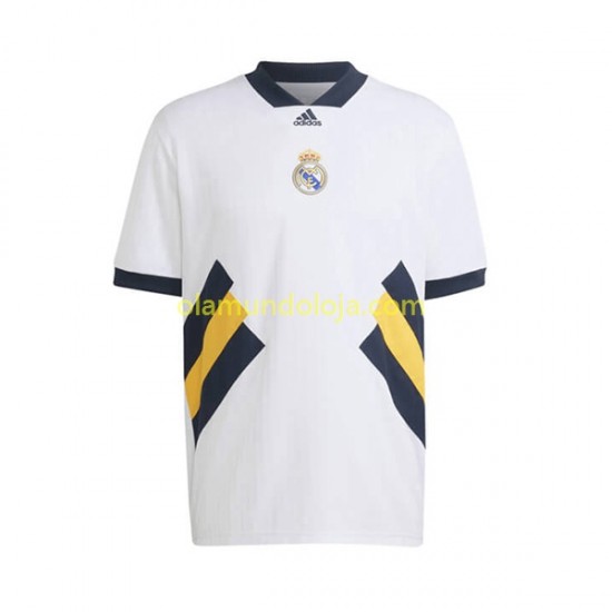 Camisola Real Madrid Icon Retro Homem Equipamento Primeiro 2022-2023 Manga Curta